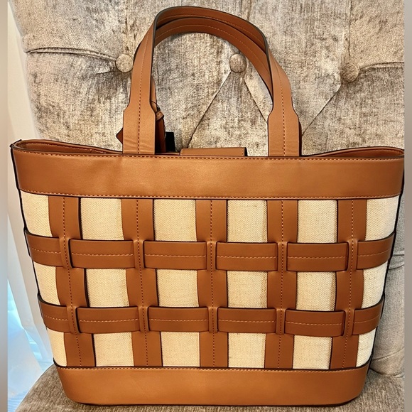 Nine West Sutton Place Tote in Caramel - NWT - Picture 3 of 13